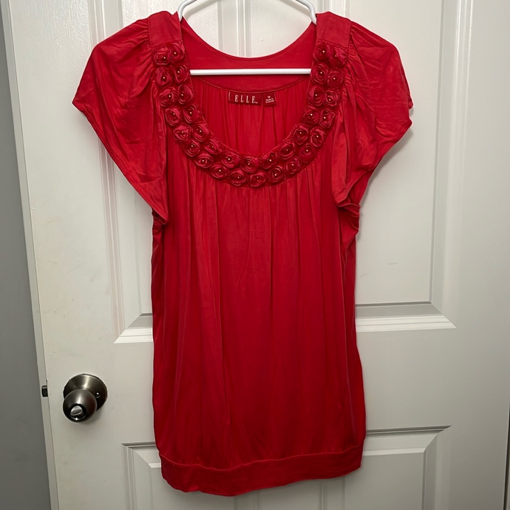 Women’s Elle Blouse - M, Coral